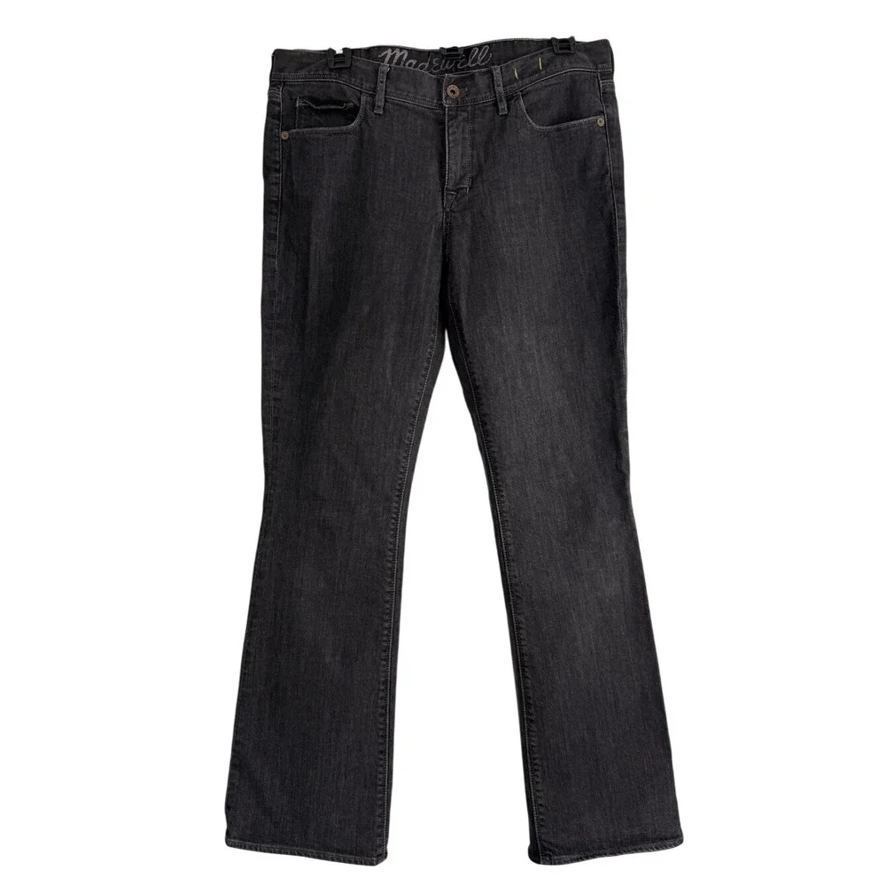 Madewell Mens‎ Black Straight Leg Denim Jeans Authentic Flex Size 30x32 Eco